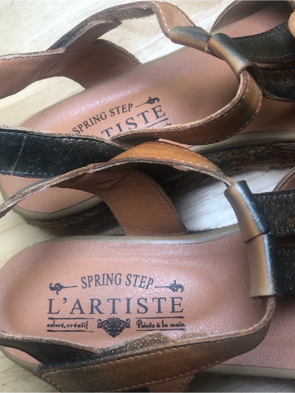 L'ARTISTE TEMPEST SANDALS 8-8.5 Platform Strap Hook And Loop Hippie Boho 39 - Picture 4 of 8